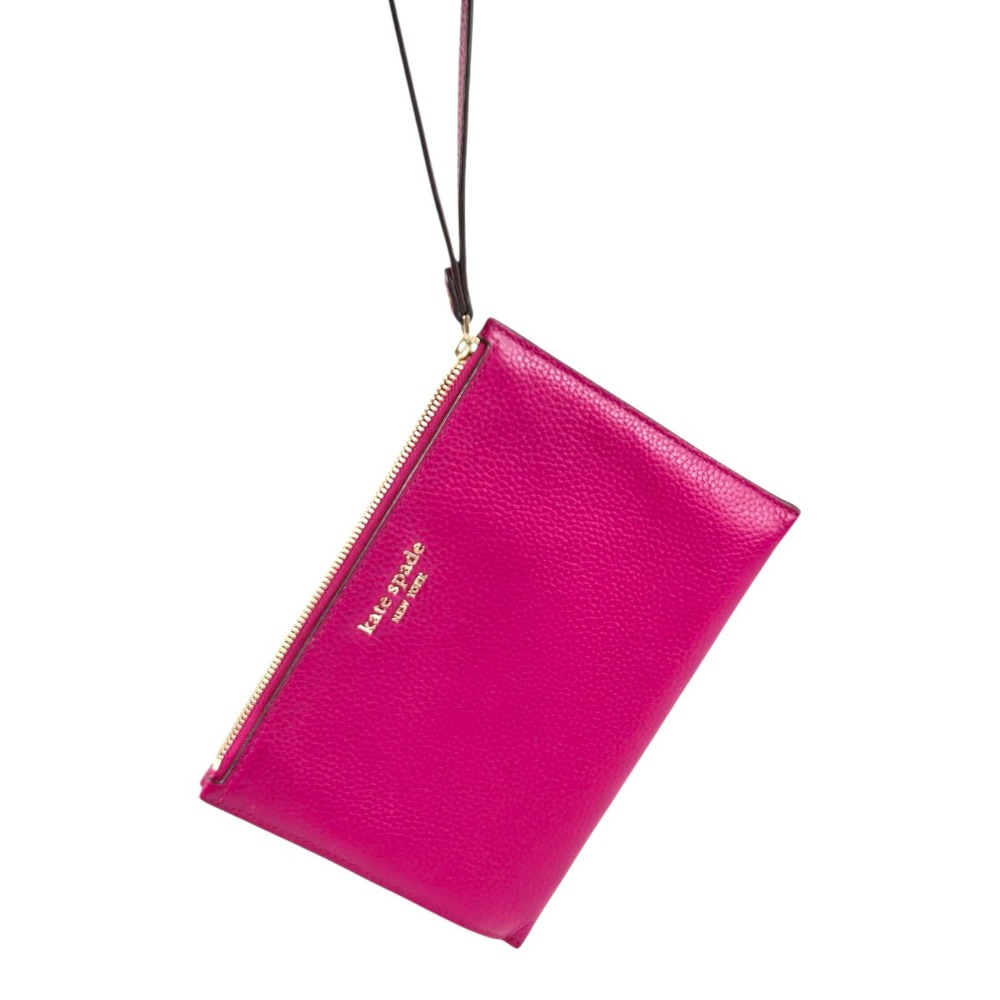 Kate Spade New York‎ Keaton Pouch Anemone Pink Wristlet New Makeup Bag Wallet